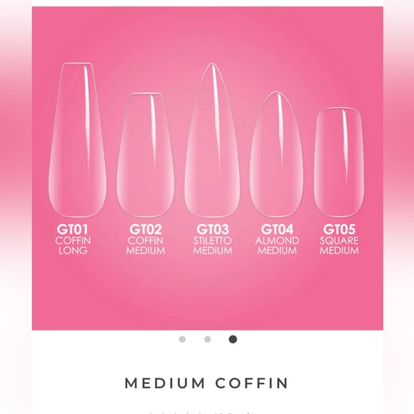 Kiara Sky- Gelly Tips- Medium Coffin 500 pieces, 10 sizes - Picture 5 of 9